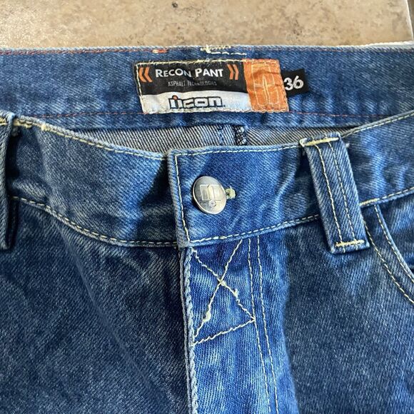 Icon Mens Size 36x31 Recon Pants Asphalt Technologies Motorcycle Jeans Knee Pads - Picture 3 of 7